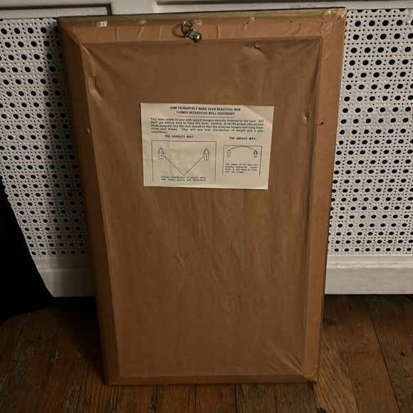 Vintage 1960s framed Turner MCM medallion wall art - Picture 5 of 5